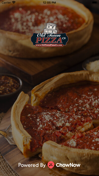 Emulate iPhone app Old Town Pizza Co using MyAndroid