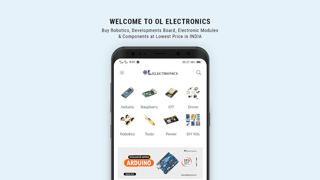 Run android online APK OL Electronics from MyAndroid or emulate OL Electronics using MyAndroid