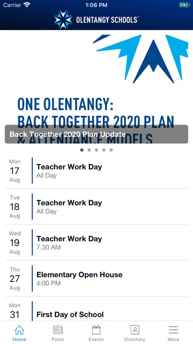 Emulate iPhone app Olentangy Schools using MyAndroid