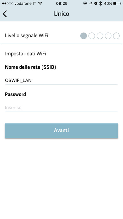Emulate iPhone app Olimpia Splendid Unico using MyAndroid