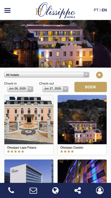 Emulate iPhone app Olissippo Hotels using MyAndroid Emulate iPhone app Olissippo Hotels using MyAndroid