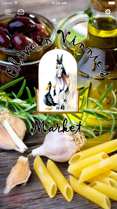 Emulate iPhone app Olive N Vinnies using MyAndroid
