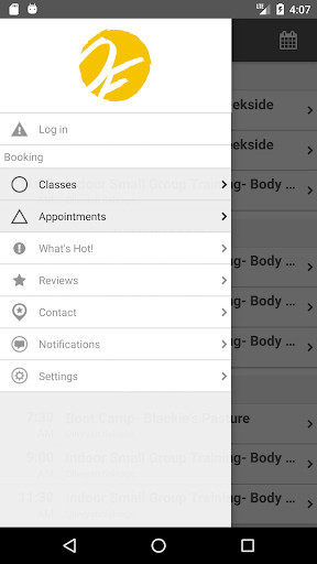 Emulate Android APK Oliveyah Fitness