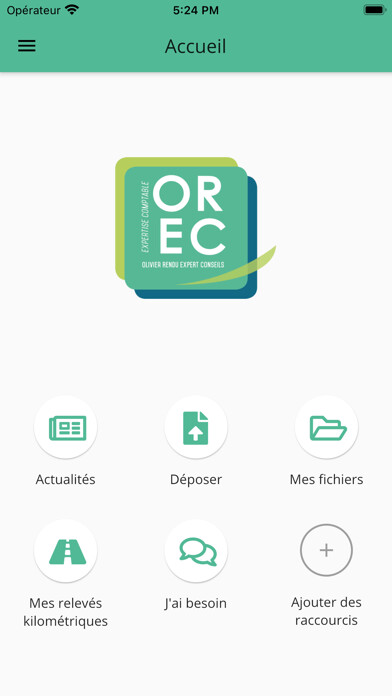 Emulate iPhone app OLIVIER RENDU EXPERT CONSEILS using MyAndroid