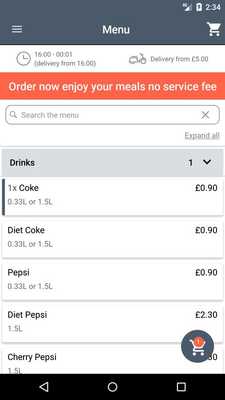 Emulate Android APK Olivitos Pizza Middlesbrough