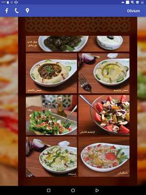 Emulate Android APK olivium restaurant
