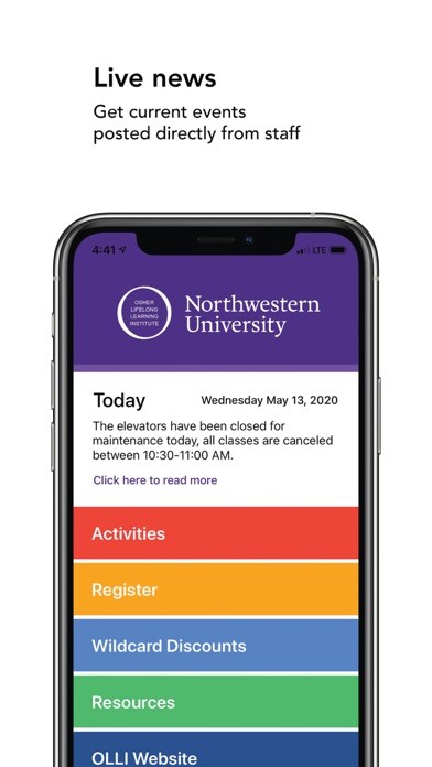 Emulate iPhone app OLLI at Northwestern using MyAndroid Emulate iPhone app OLLI at Northwestern using MyAndroid