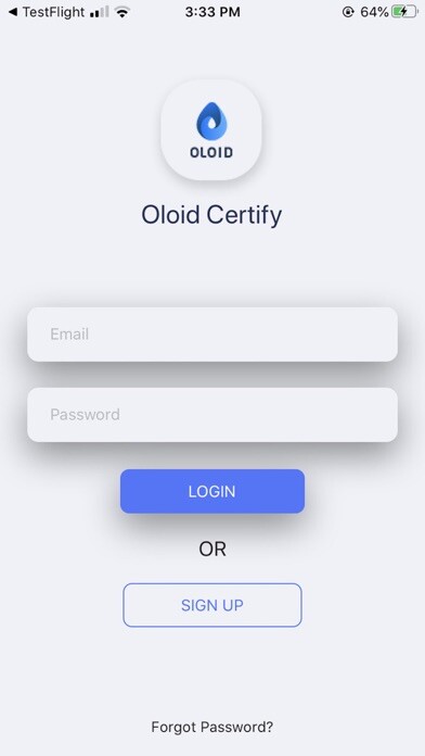 Emulate iPhone app Oloid Certify App using MyAndroid Emulate iPhone app Oloid Certify App using MyAndroid