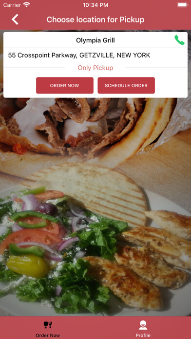 Emulate iPhone app Olympia Grill Restaurant using MyAndroid Emulate iPhone app Olympia Grill Restaurant using MyAndroid