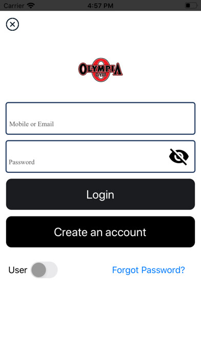 Emulate iPhone app OLYMPIA GYM UAE using MyAndroid Emulate iPhone app OLYMPIA GYM UAE using MyAndroid
