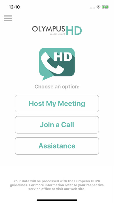 Emulate iPhone app Olympus HD Secure Audio Client using MyAndroid Emulate iPhone app Olympus HD Secure Audio Client using MyAndroid