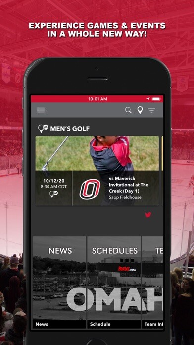 Emulate iPhone app Omaha Mavericks Athletics using MyAndroid Emulate iPhone app Omaha Mavericks Athletics using MyAndroid