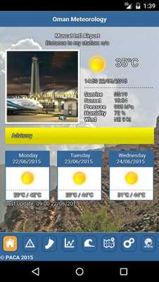 Emulate Android APK Oman Meteorology