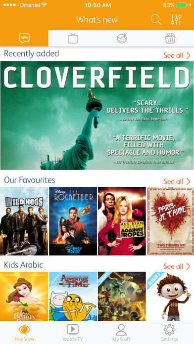 Emulate iPhone app Omantel TV+ using MyAndroid