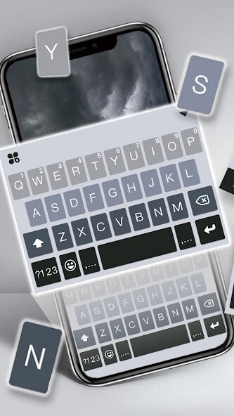Run android online APK Ombre Grey Keyboard Background from MyAndroid or emulate Ombre Grey Keyboard Background using MyAndroid