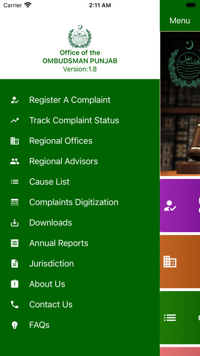 Emulate iPhone app Ombudsman Punjab (OPMIS) using MyAndroid