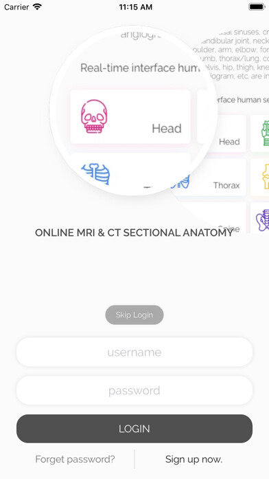 Emulate iPhone app OMCSA k-anatomy using MyAndroid