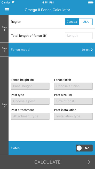 Emulate iPhone app Omega II Fence Calculator using MyAndroid Emulate iPhone app Omega II Fence Calculator using MyAndroid