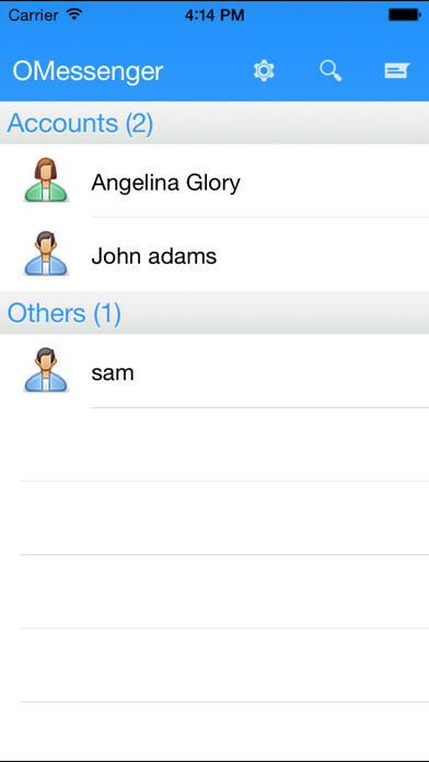 Emulate iPhone app OMessenger using MyAndroid