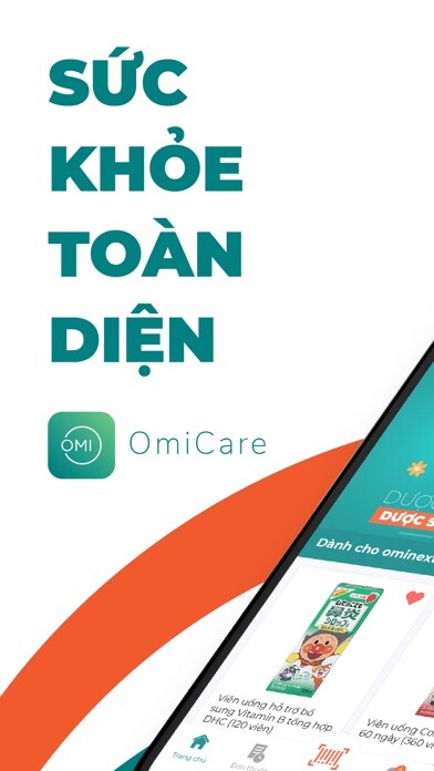 Emulate iPhone app OmiCare - Sức khỏe toàn diện using MyAndroid