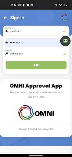 Run android online APK OMNI Approval from MyAndroid or emulate OMNI Approval using MyAndroid