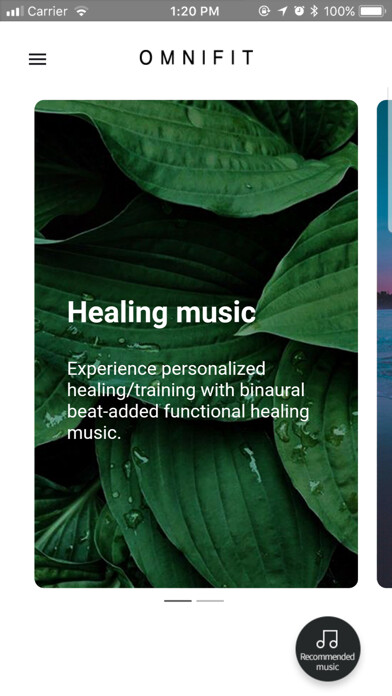 Emulate iPhone app OMNIFIT Mindcare using MyAndroid