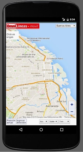 Run android online APK Omnilineas from MyAndroid or emulate Omnilineas using MyAndroid