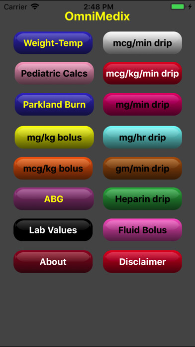Emulate iPhone app OmniMedix Medical Calculator using MyAndroid Emulate iPhone app OmniMedix Medical Calculator using MyAndroid