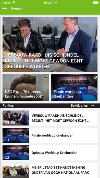 Emulate iPhone app Omroep Meierij using MyAndroid Emulate iPhone app Omroep Meierij using MyAndroid