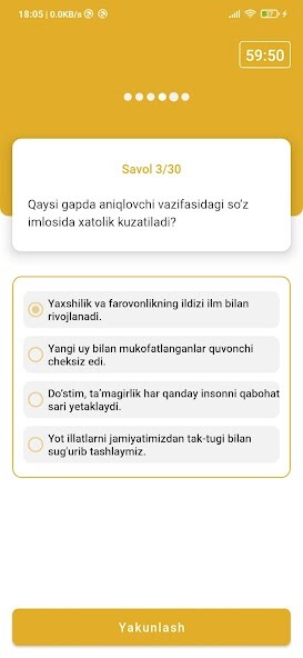 Run android online APK Ona Tili Adabiyotdan Testlar from MyAndroid or emulate Ona Tili Adabiyotdan Testlar using MyAndroid