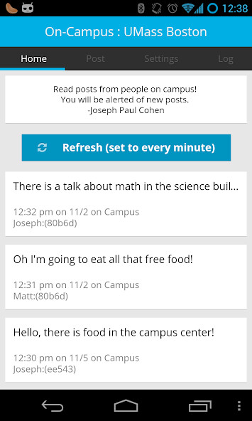 Emulate Android APK On-Campus : UMass Boston