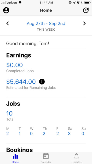 Emulate iPhone app Oncue - We book for you using MyAndroid