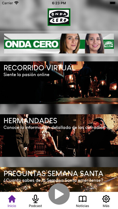 Emulate iPhone app Onda Cero- Semana Santa Mérida using MyAndroid Emulate iPhone app Onda Cero- Semana Santa Mérida using MyAndroid