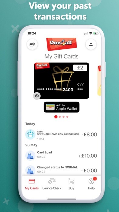 Emulate iPhone app One4all Gift Cards using MyAndroid Emulate iPhone app One4all Gift Cards using MyAndroid