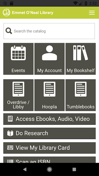 Run android online APK ONeal Public Library from MyAndroid or emulate ONeal Public Library using MyAndroid