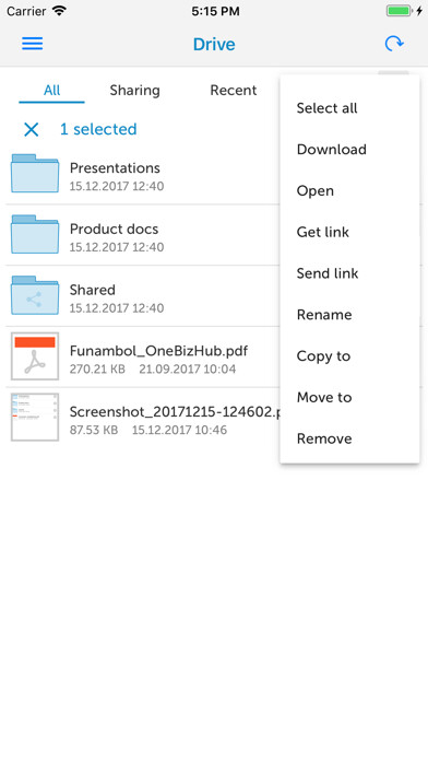 Emulate iPhone app OneBizHub using MyAndroid