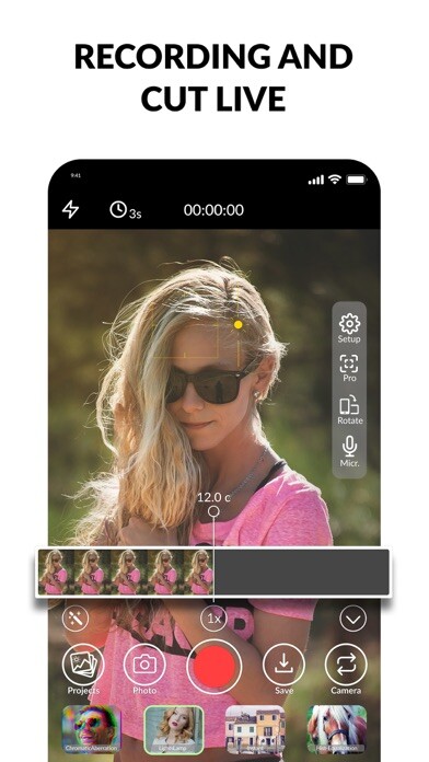 Emulate iPhone app OneCamera: Video Maker using MyAndroid