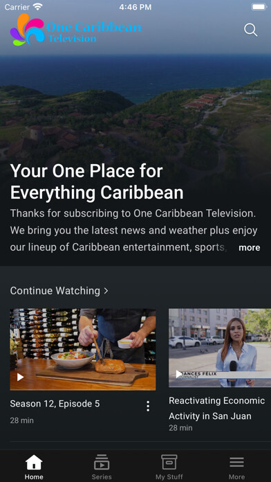 Emulate iPhone app One Caribbean Television using MyAndroid Emulate iPhone app One Caribbean Television using MyAndroid
