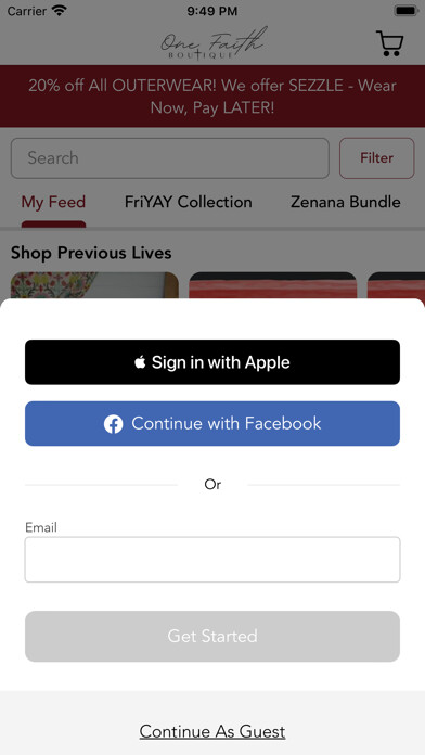 Emulate iPhone app One Faith Boutique using MyAndroid Emulate iPhone app One Faith Boutique using MyAndroid