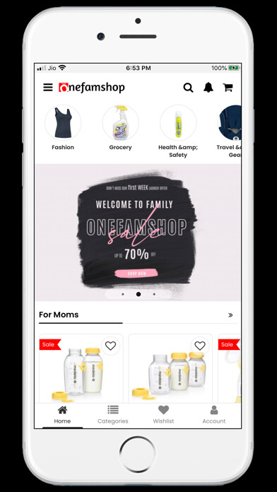 Emulate iPhone app OneFamShop-Family Shopping App using MyAndroid Emulate iPhone app OneFamShop-Family Shopping App using MyAndroid