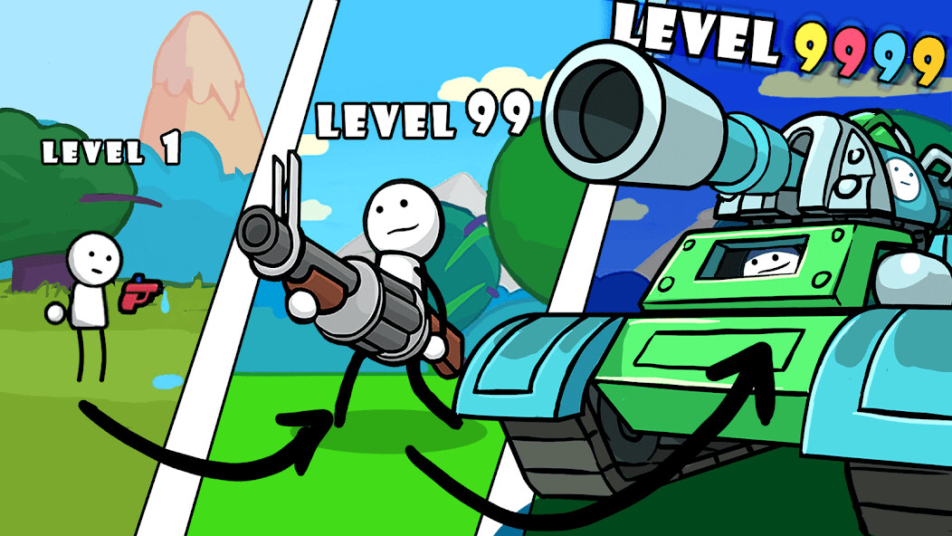 Run android online APK One Gun: Stickman from MyAndroid or emulate One Gun: Stickman using MyAndroid