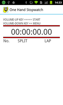 Emulate Android APK One Hand Stopwatch ( Trial ) Emulate Android APK One Hand Stopwatch ( Trial )