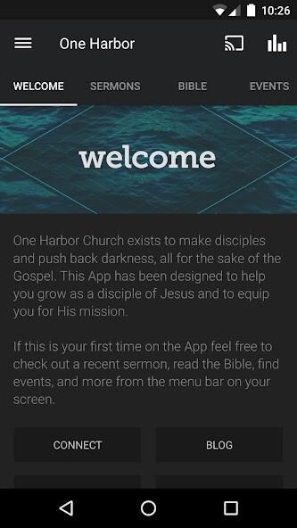 Emulate iPhone app One Harbor Church using MyAndroid Emulate iPhone app One Harbor Church using MyAndroid