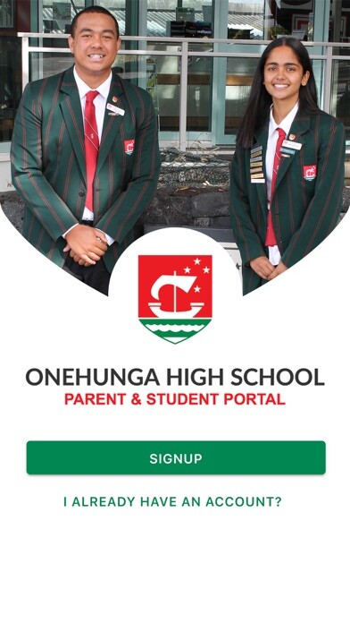 Emulate iPhone app Onehunga High School using MyAndroid