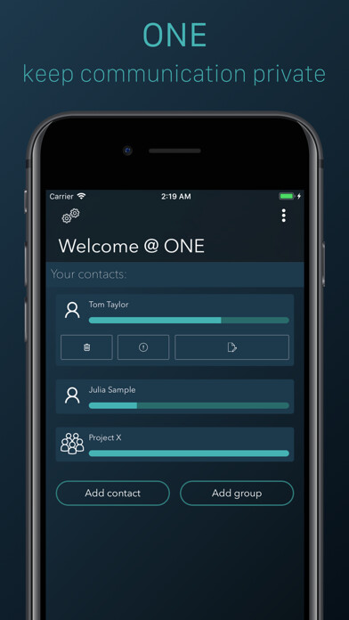 Emulate iPhone app ONE - keep it private using MyAndroid