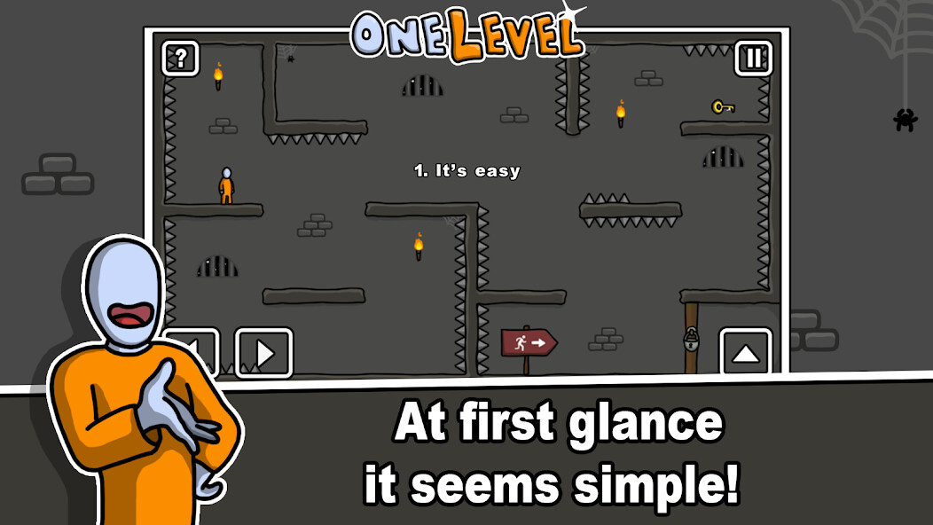 Emulate iPhone app One Level: Stickman Jailbreak using MyAndroid