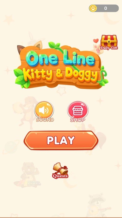Emulate iPhone app One Line: Kitty & Doggy using MyAndroid Emulate iPhone app One Line: Kitty & Doggy using MyAndroid