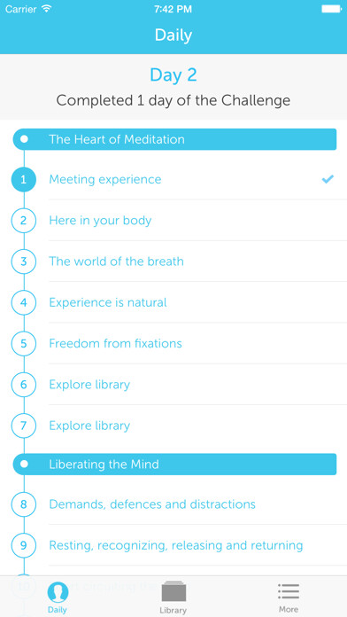 Emulate iPhone app One Month Meditation Challenge using MyAndroid Emulate iPhone app One Month Meditation Challenge using MyAndroid