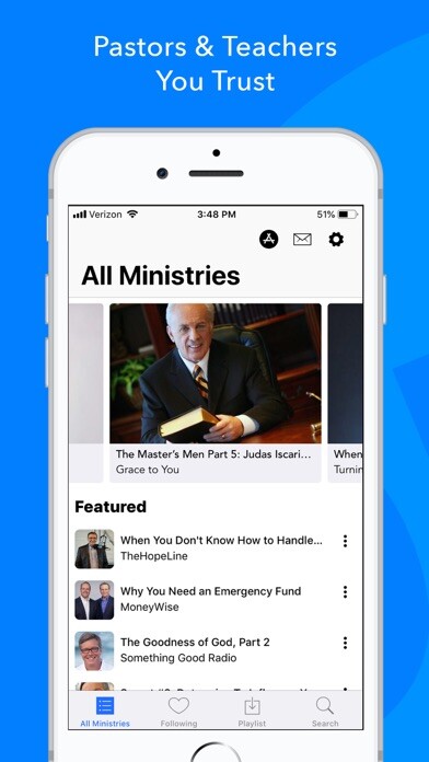 Emulate iPhone app OnePlace - Christian Audio using MyAndroid