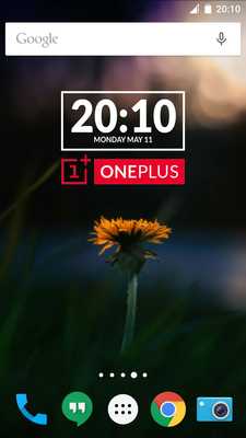 Emulate Android APK OnePlus Tribute Clock Zooper